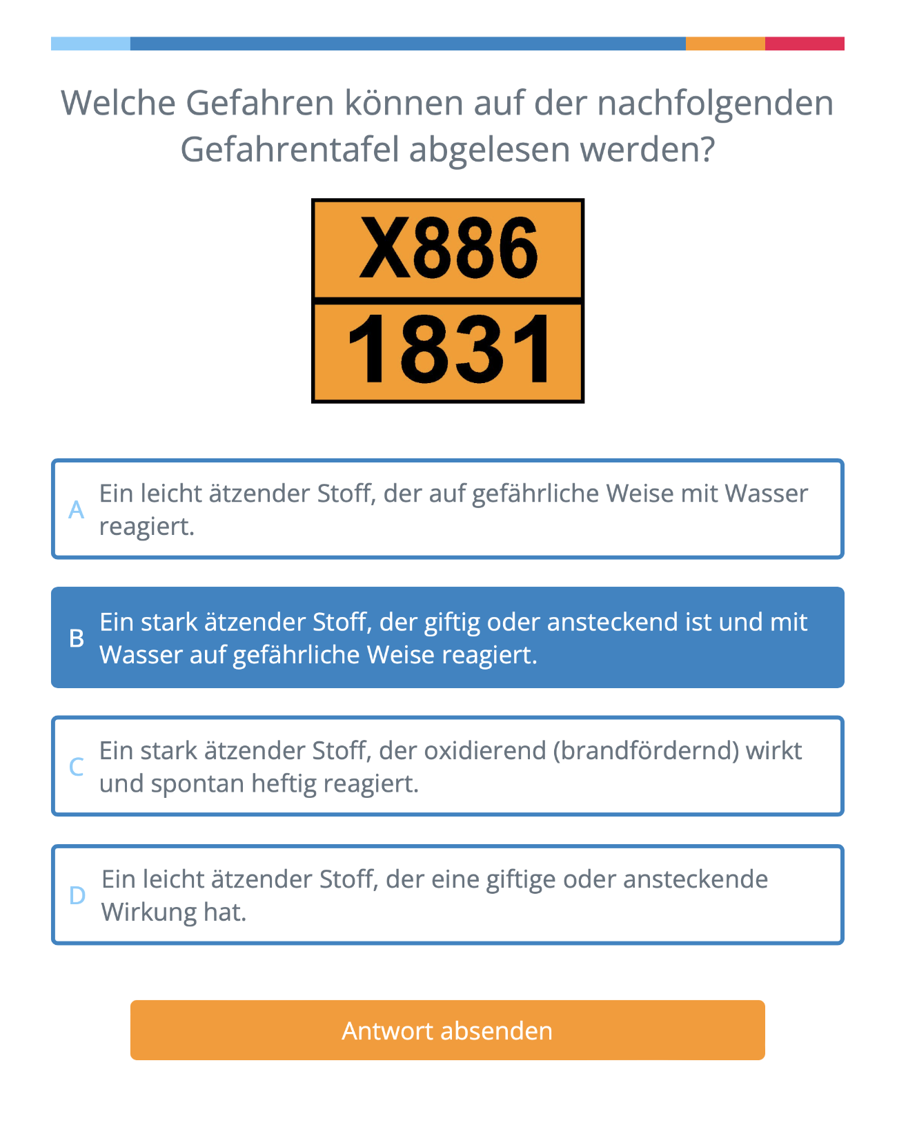 Frage im Rahmen des WWM-Spiels